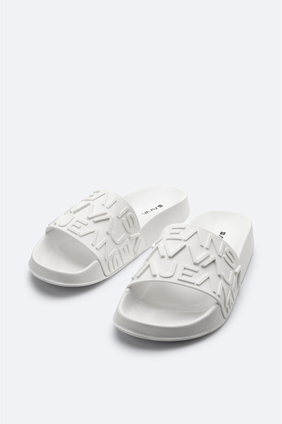 Avva White Logo Eva Men's Slippers - A41y8304