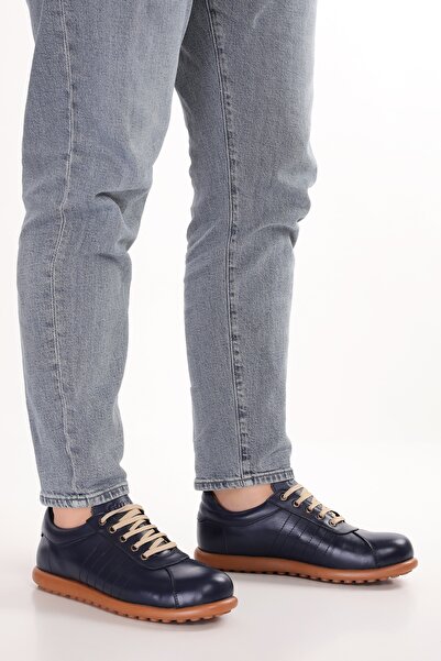 Gondol Genuine Leather Inside and Out Daily Comfortable Casual Shoes Pelotaz Navy Blue