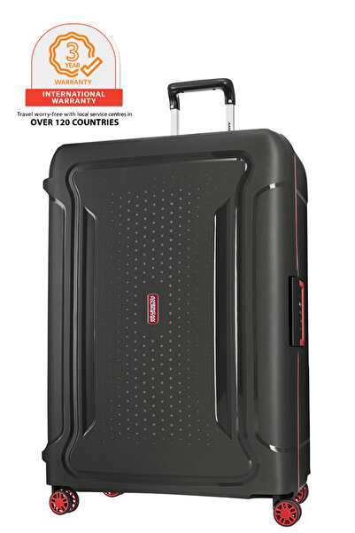 American Tourister AmericanTouristerTribusSuitcase,78cm/29inch,Spinner,Polypropylene,DarkGrey|3PointLocking