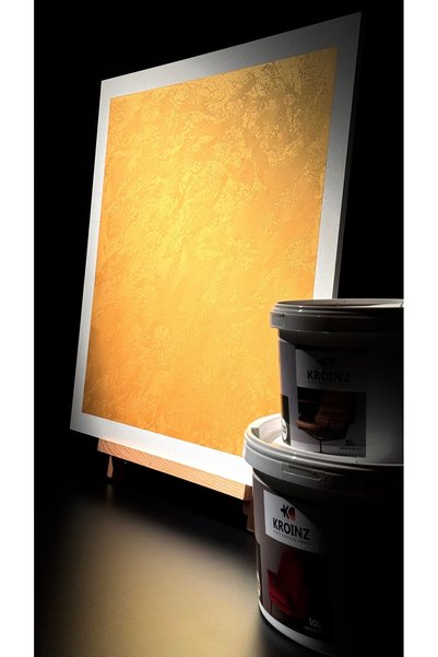 Kroinz Stucco Di Perla, Mătase Germană, 1L, Culoare Aurie, Vopsea Decorativă