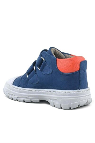 Rakerplus Tails Справжня шкіра Синій Дитячі спортивні черевики на липучках