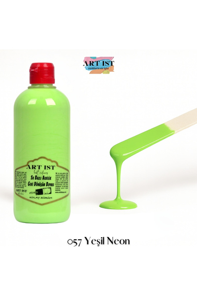 ART IST Geri Dönüşüm Boyaları 500ml - 057 YEŞİL NEON