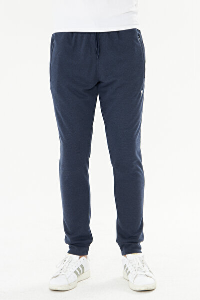 Marco Ferry Мъжки памучен спортен панталон с цип и джобове, тъмносин 5478-L