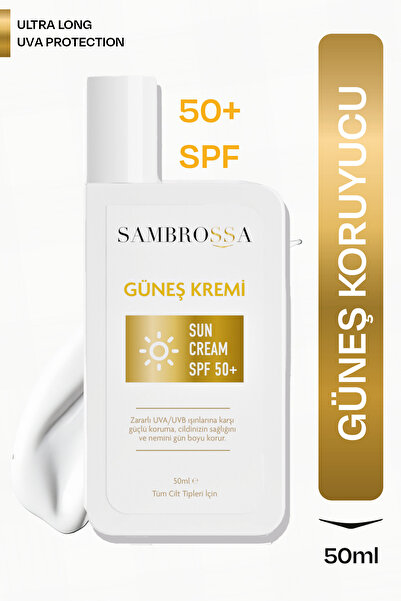 Sambrossa Güneş Kremi 50ml – SPF 50+, Ultra UVA Koruması, Tüm Cilt Tipleri
