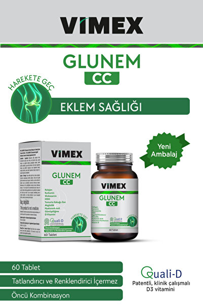 Vimex Glunem-cc 60 Glikozamin/Glucosamine Multivitamin Tablet