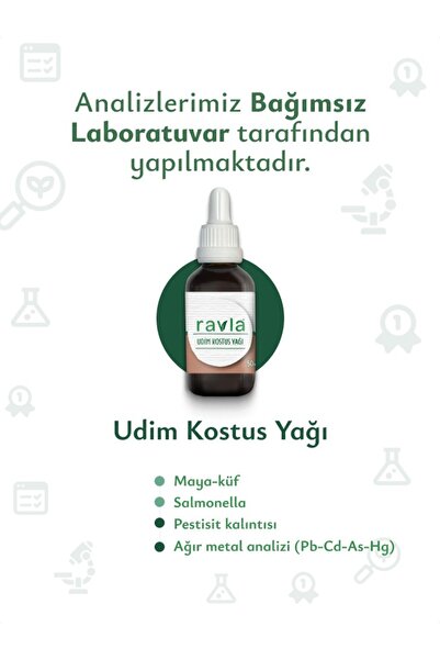Ravla 2'li Ürün - Udim Kostus Yağı - 50ml / Çörekotu Yağı 50ml
