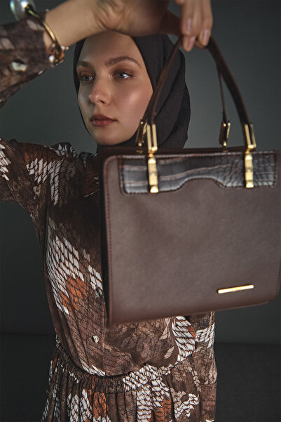 Setrms Fermuarlı Bölmeli Deri Askılı El ve Kol Çantası