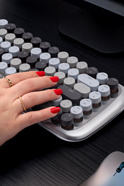 TWOTECH Elite Rgb Mekanik Klavye – 3 Kanal Bluetooth, Rgb Aydınlatmalı, Ofis ve Oyun Klavyesi