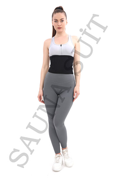 SAUNA SUIT Termal Sauna Unisex Kemer Kemeri Bel Göbek Eritme Terleme Korsesi