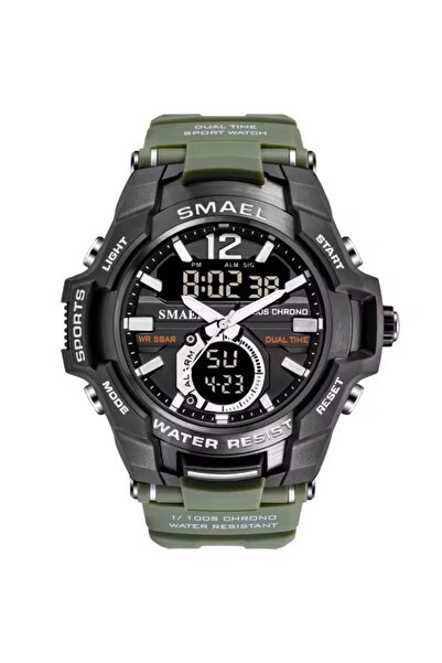 SMAEL 1805 Yşl Dijital Ve Analog Erkek Kol Saati