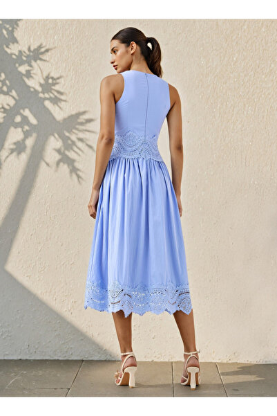 2Xtremz Lace Detail Sleeveless Midi Dress