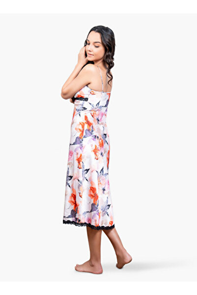 Aadaraya All-Over Floral Print Slip Dress