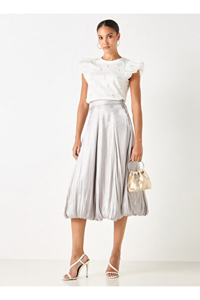 2Xtremz Embellished T-shirt With Balloon Sleeves