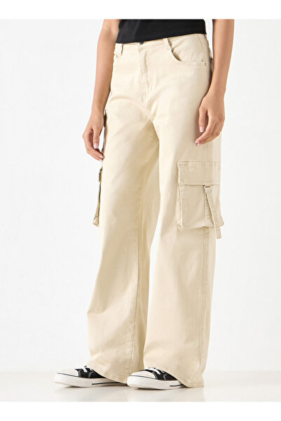 2Xtremz Wide Leg Cargo Jeans With Pockets