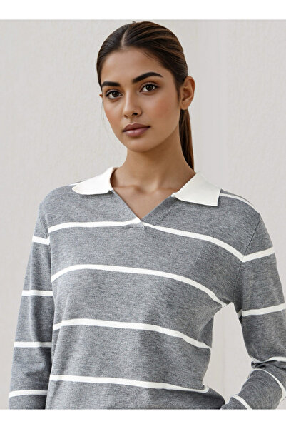 2Xtremz Striped Collared Sweater