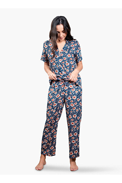 Aadaraya طقم بيجامة بطبعة زهور