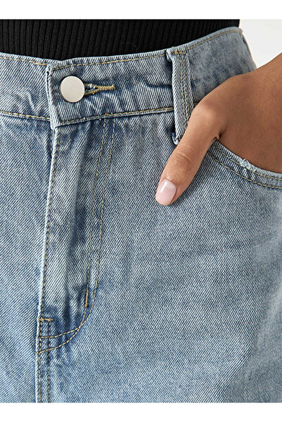 2Xtremz Wide Leg Jeans with Button Closure