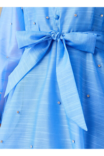 2Xtremz Embellished Shirt Dress with Front Tie-Up