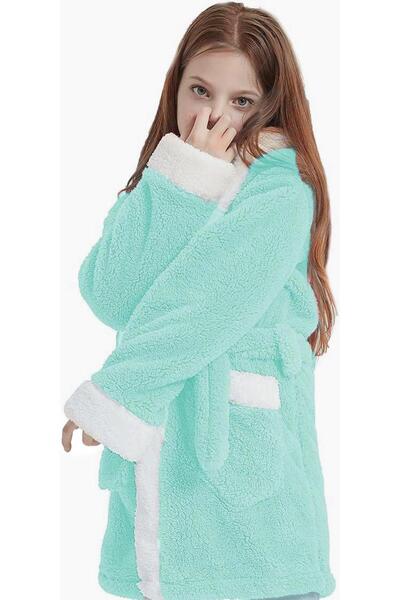 Znp Home Bunny Hooded Unisex Παιδική βελούδινη ρόμπα Wellsoft | Ρόμπα