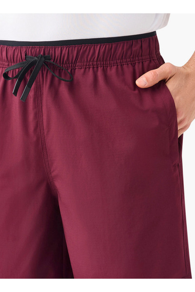 Adot Solid Shorts with Drawstring Closure and Pockets
