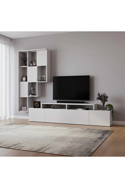 Stylish Home White Plasma Table - TV42