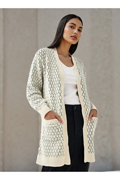 2Xtremz Patterned Longline Cardigan