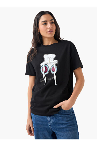 2Xtremz تي شيرت مزين بدب تيدي بأكمام قصيرة