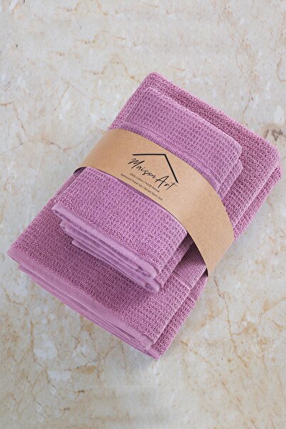 Zeynep Tekstil Royalty |   50X90 - 70X140 cm 4-Piece Bath Towel Set, 100% Cotton Towel Set