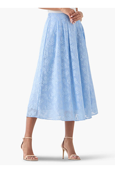 2Xtremz Lace A-line Midi Skirt With Zip Closure