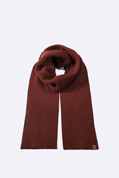Avva Men's Claret Red Corded Scarf A32y9430