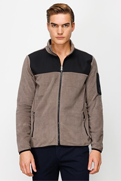 İgs MEN'S A.BROWN STANDARD FULL ZIPPER FLEECE