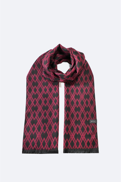 Avva Ανδρικό σάλι με φούντα μπορντό A32Y9427