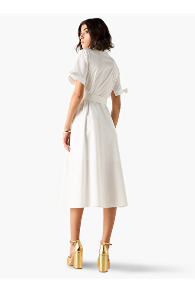 2Xtremz 2Xtremz Collared Shirt Dress with Pockets and Belt