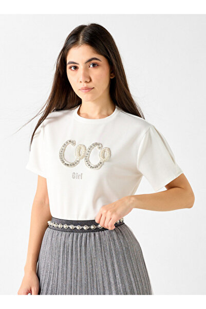 2Xtremz Embellished T-shirt With Crew Neck And Short Sleeves