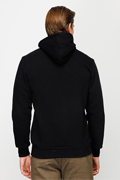 İgs Men's Black Hooded Sweatshirt