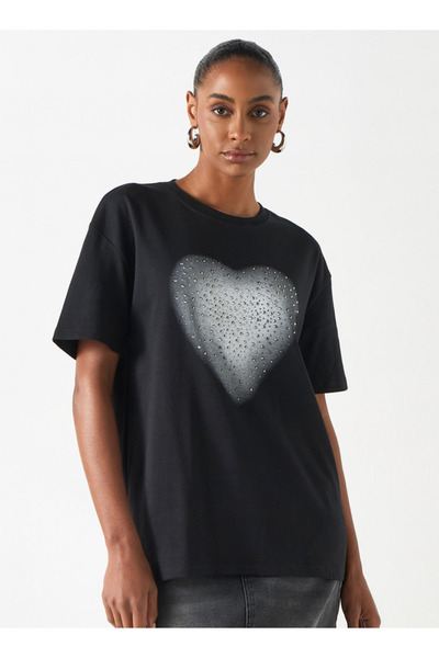 2Xtremz تي شيرت مزين برقبة دائرية وأكمام قصيرة