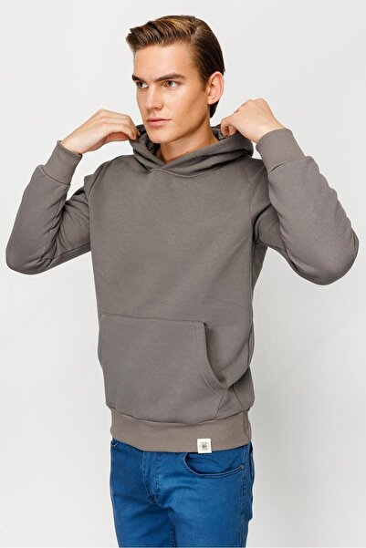 İgs Men's Dark Gray Hooded Sweatshirt
