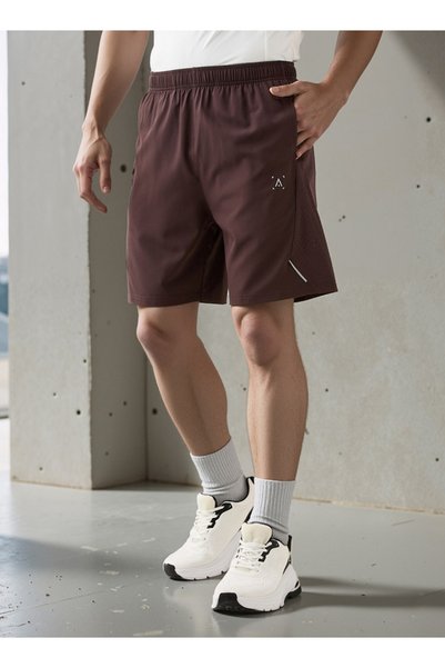 Adot Regular Fit Shorts with Elasticated Waistband
