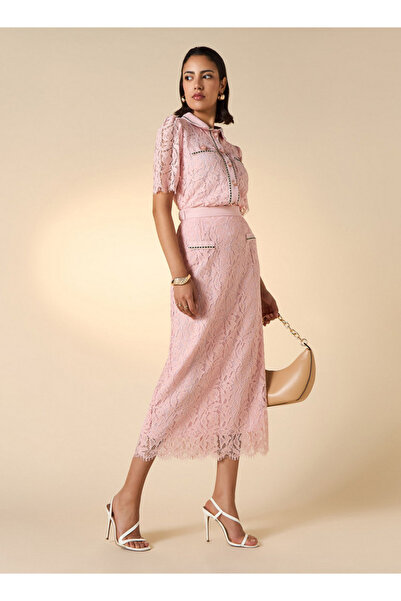 2Xtremz Laced Collared Top With Button Placket