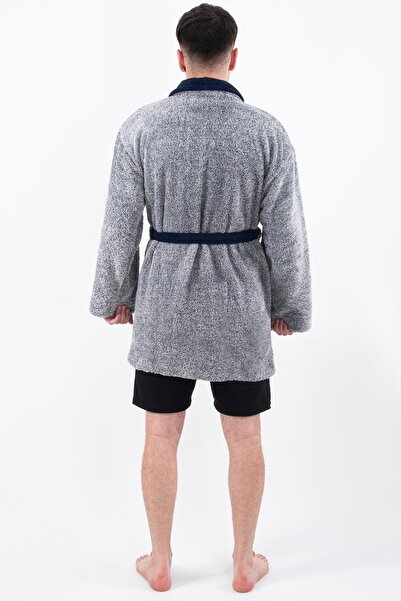 Znp Home Ανδρικό φόρεμα Navy Unisex Polar Wellsoft βελούδινο φόρεμα | Μπουφάν Μπουρνούζι