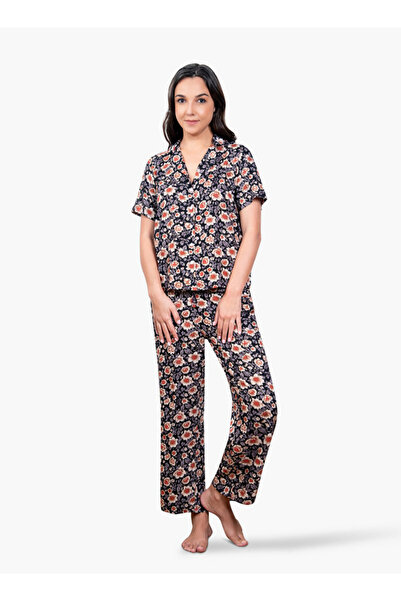 Aadaraya طقم بيجامة بطبعة زهور