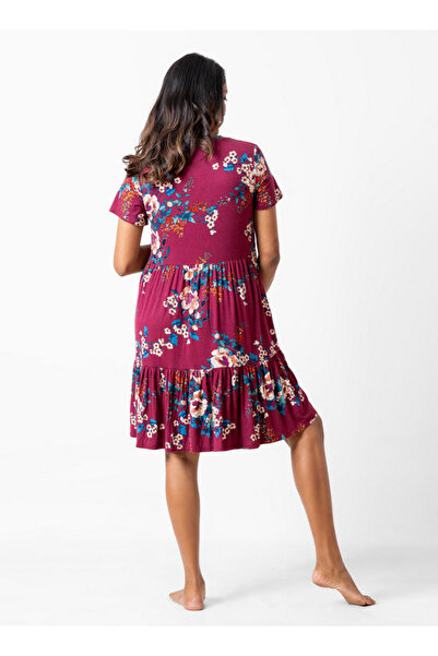 Aadaraya All-over Floral Print Maternity Sleepshirt