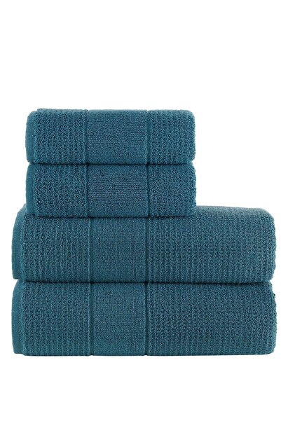 Zeynep Tekstil Βασιλικότητα |   50x90 - 70x140 εκ. Σετ πετσετών μπάνιου 4 τεμαχίων, 100% βαμβακερό σετ πετσετών