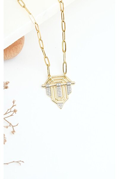 Jack Ferrero KADIN ALTIN KAPLAMA RENK ATMAZ ÇOKLU KOLYE SETİ