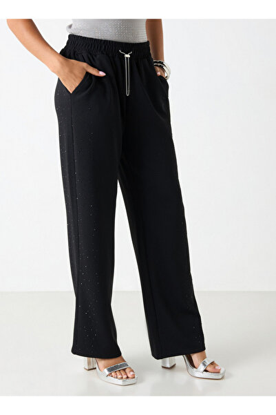 2Xtremz Embellished Wide Leg Pants With Elasticated Waistband