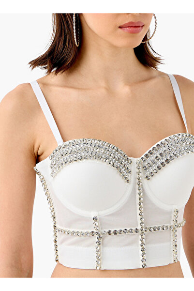 2Xtremz Embellished Strappy Crop Top