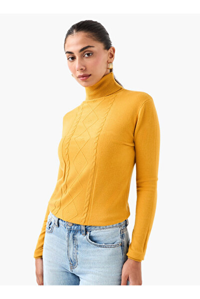 2Xtremz Textured High Neck Tricot Sweater