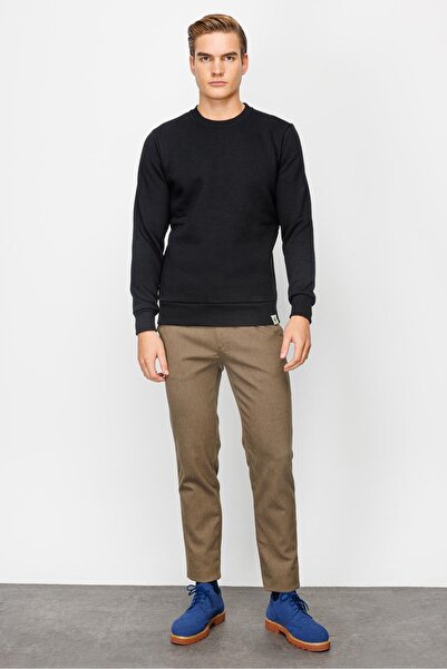 İgs Men's Black Crew Neck Sweatshirt