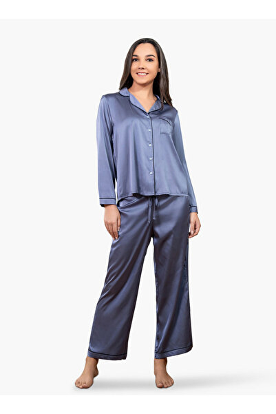 Aadaraya طقم قميص وبيجامة بياقة Aadaraya