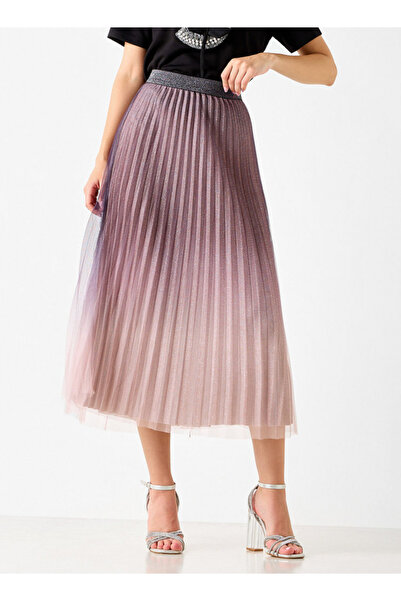 2Xtremz Ombre Pleated A-line Midi Skirt